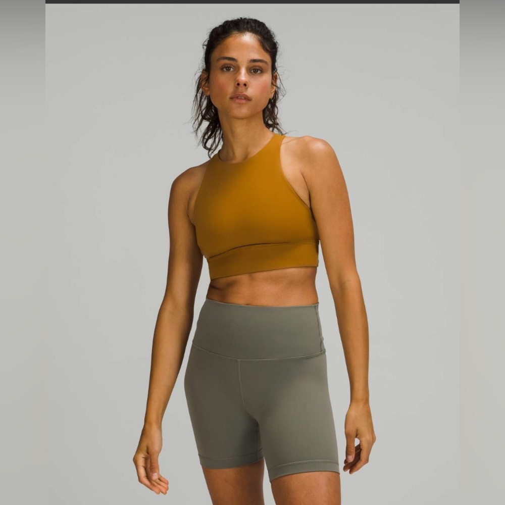 lululemon Energy Bra High-Neck Longline Tough Gold Spice 4